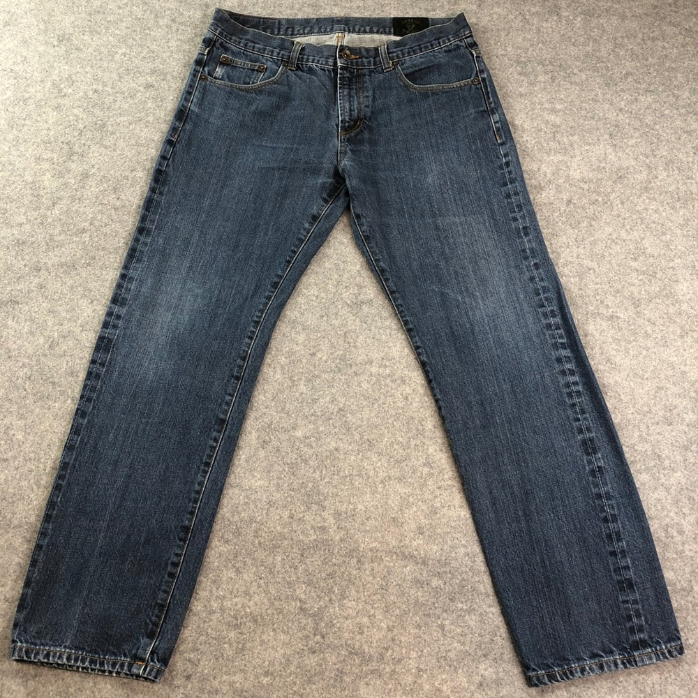 Torque Motorcycle Co. Mens Jeans (34x30) Blue Motorcycle Denim Casual